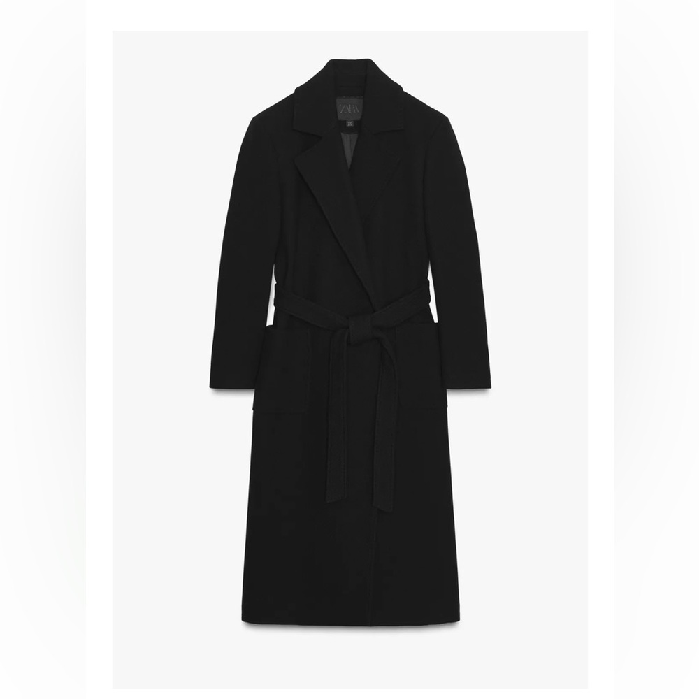 WOOL BLEND BELTED COAT ZW COLLECTION